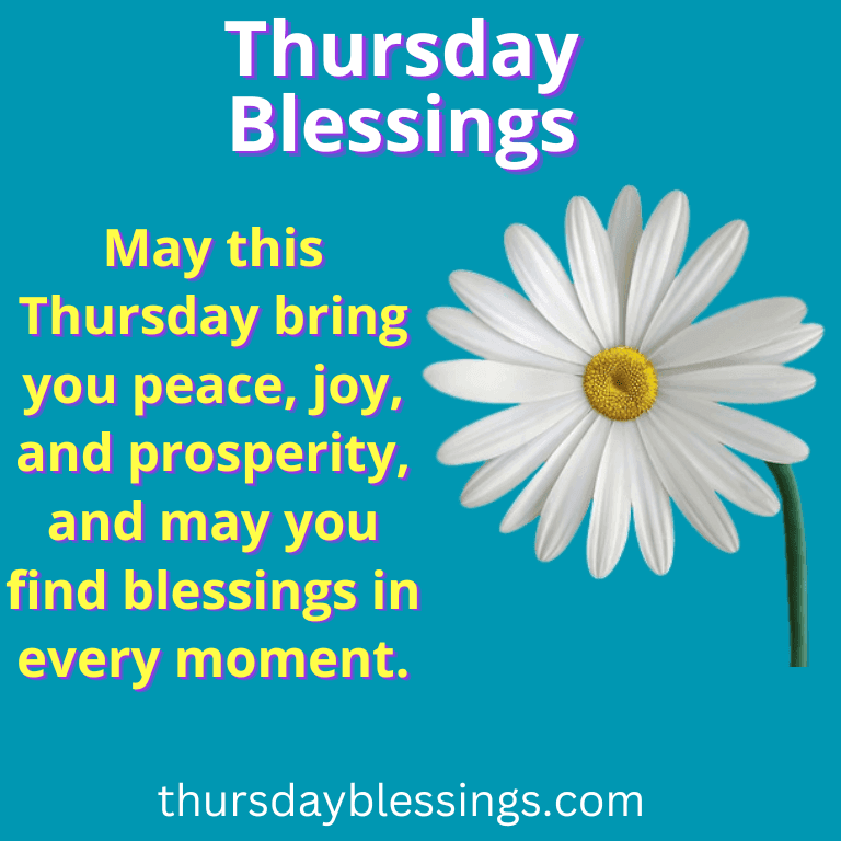 150 Inspirational Thursday Blessings and Prayers