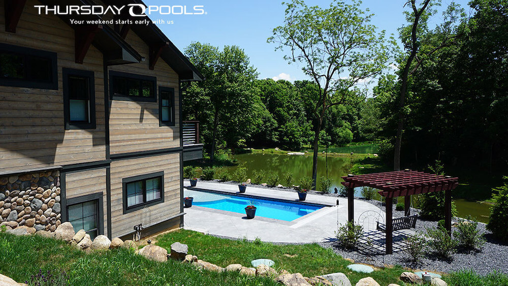 Grace Beach Entry Fiberglass Pool Design Thursday Pools