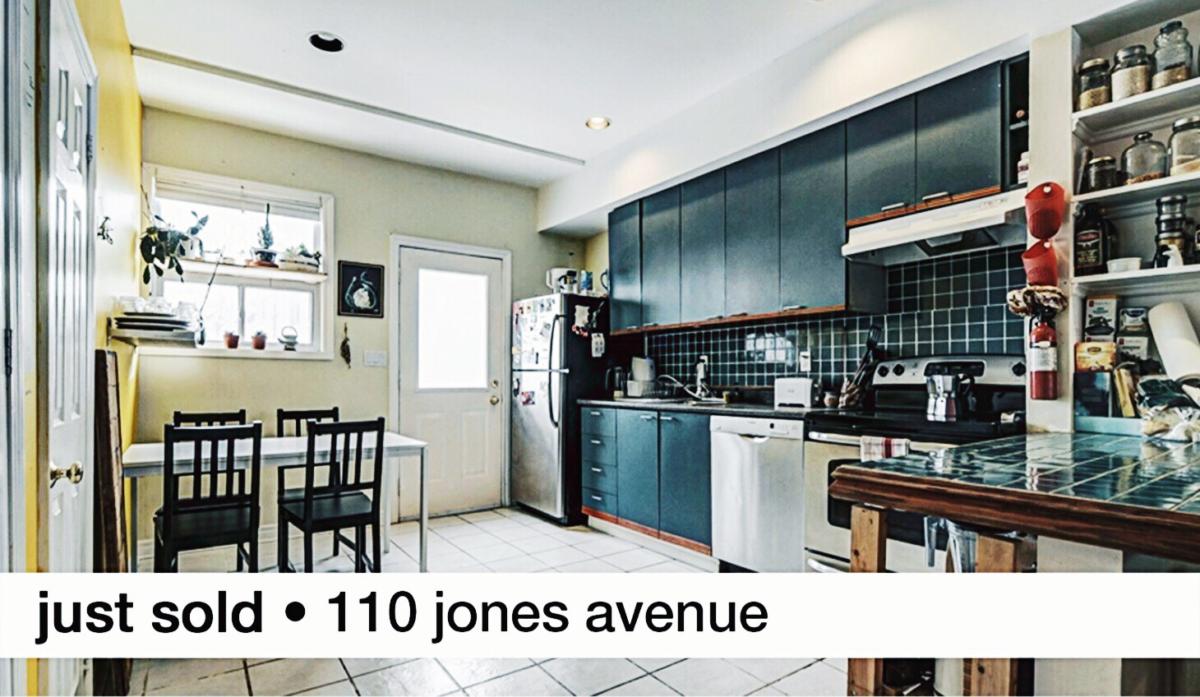 SOLD! 110 Jones Avenue Leslieville Thurston Olsen Real Estate Group