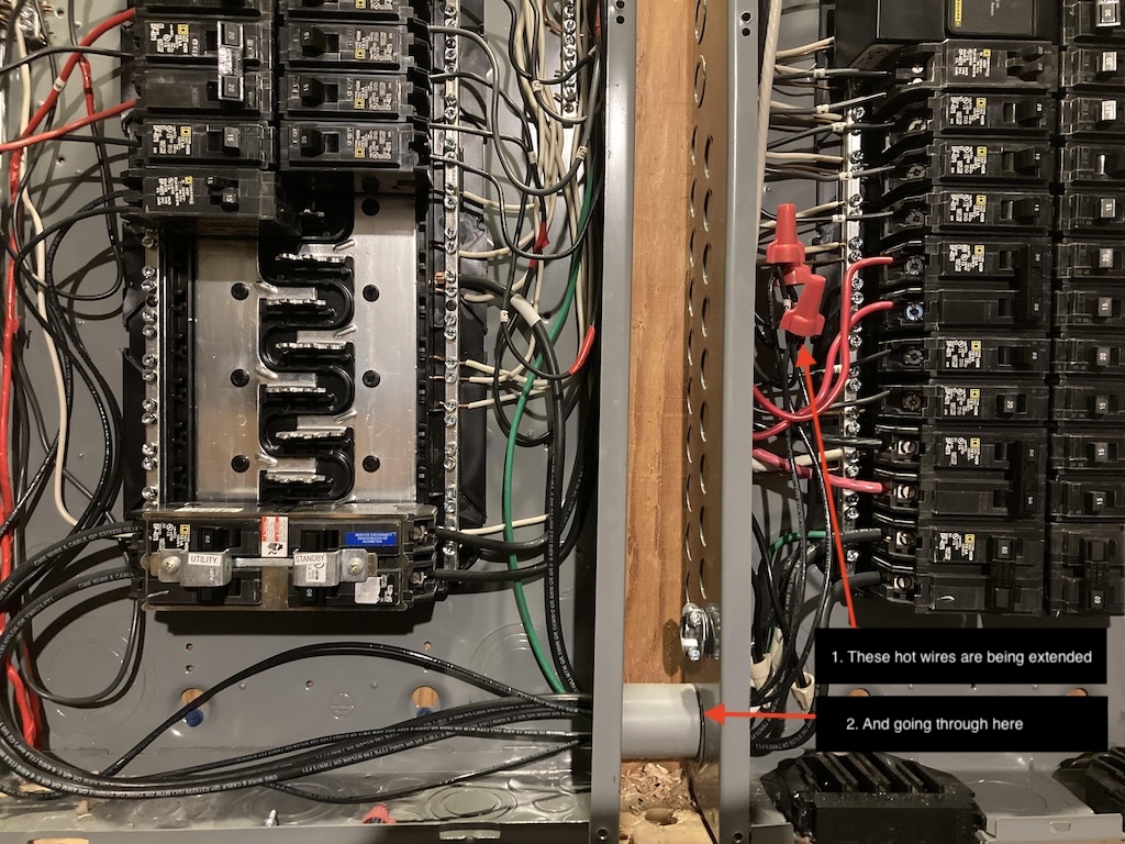 Is extending hot wire only to subpanel safe? Information by
