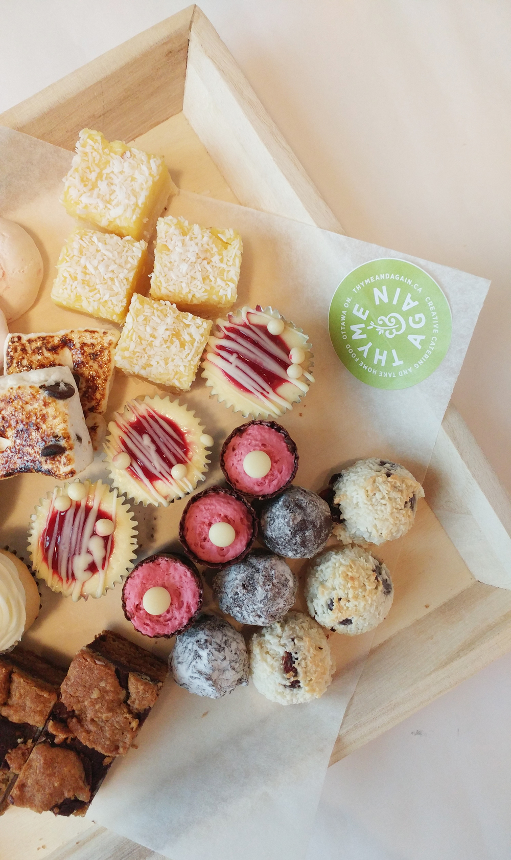 Elegant Mini Desserts (N) Thyme & Again