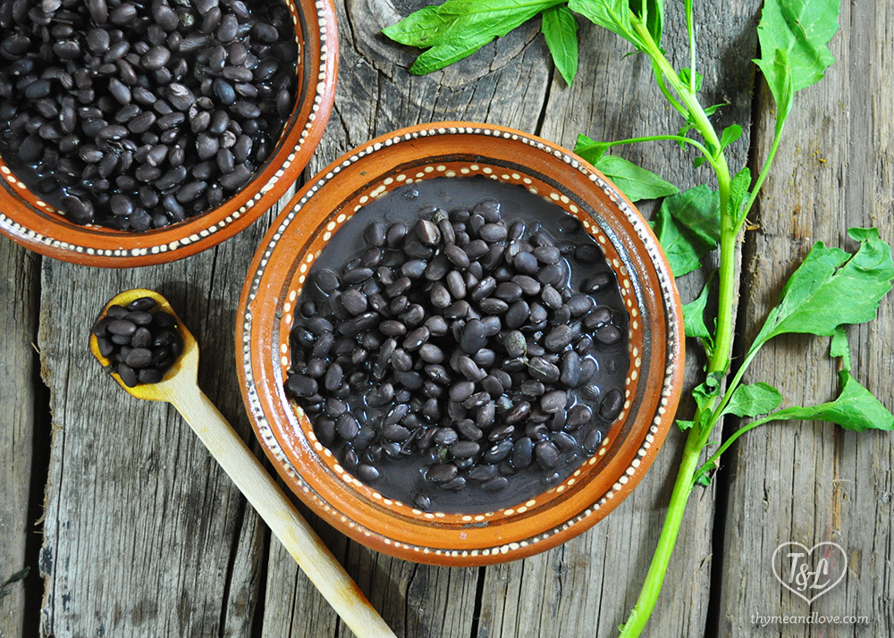 Simple Mexican Black Beans Thyme & Love