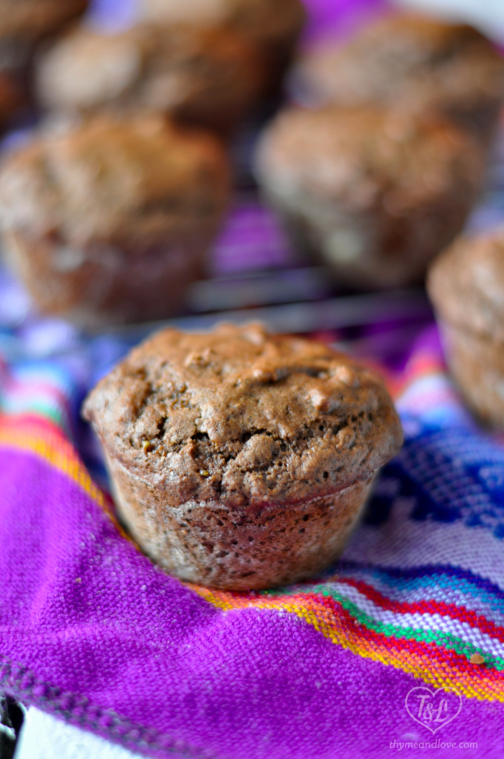 Vegan Chocolate Muffins Thyme & Love