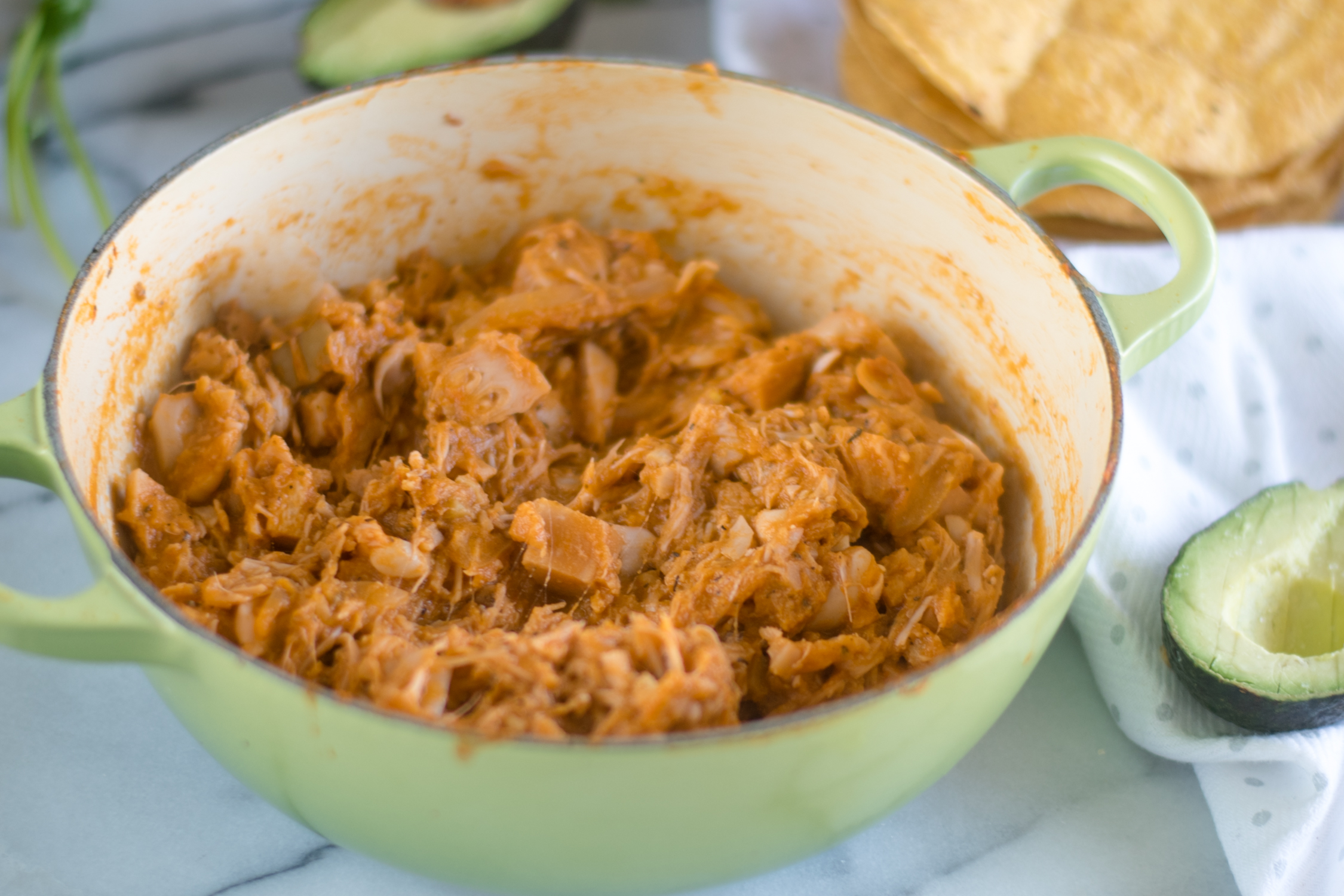 Jackfruit Tinga Tostadas Thyme & Love