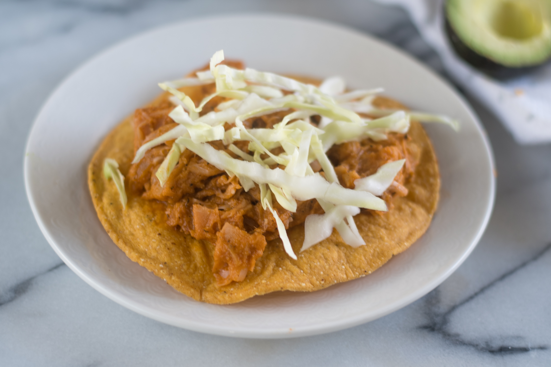 Jackfruit Tinga Tostadas Thyme & Love
