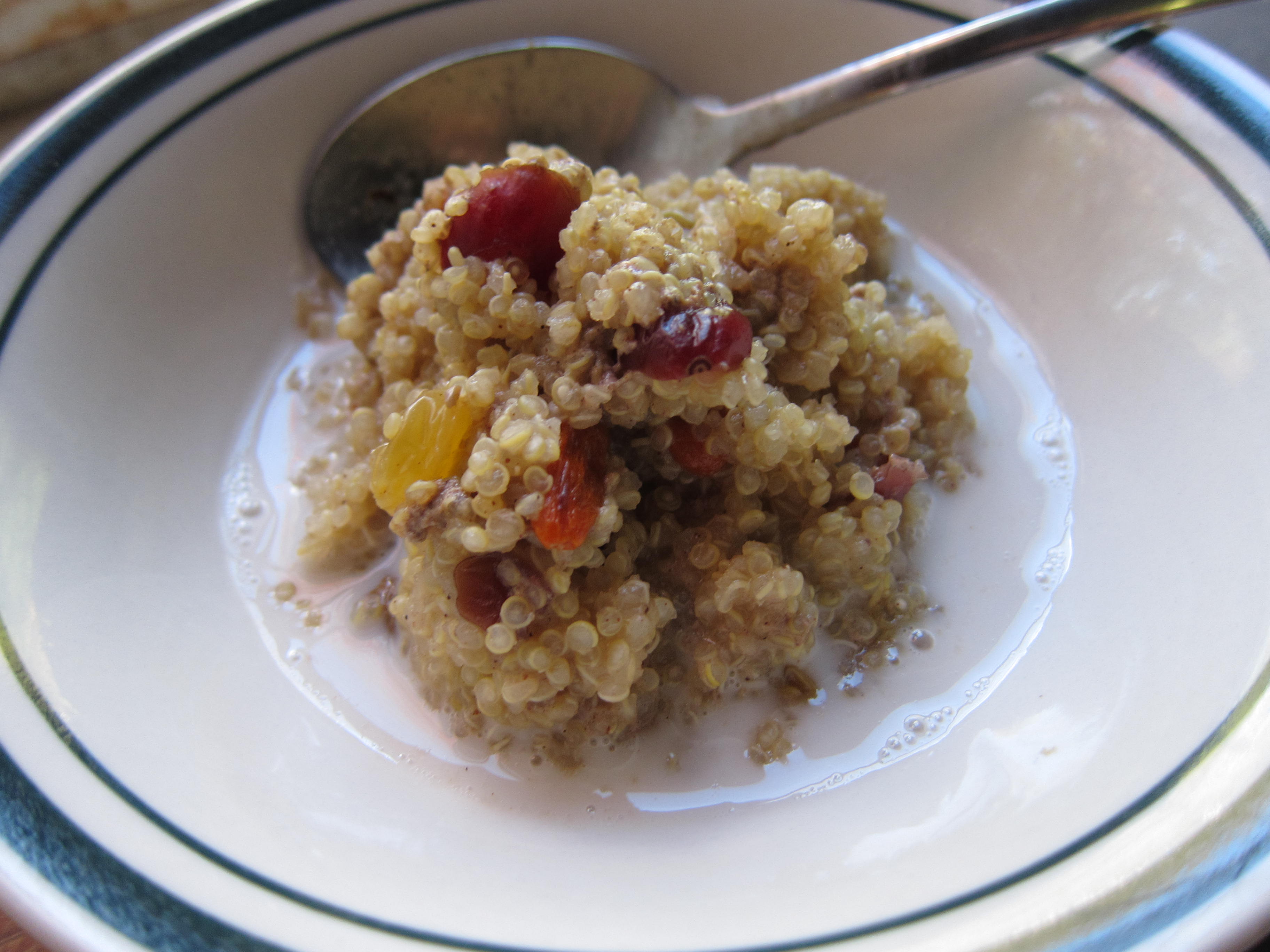 Maple cinnamon breakfast quinoa Thyme Bombe