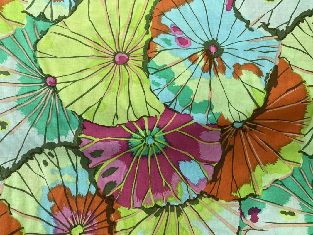 Kaffe Fassett Lotus leaf lime Thy Patchwork