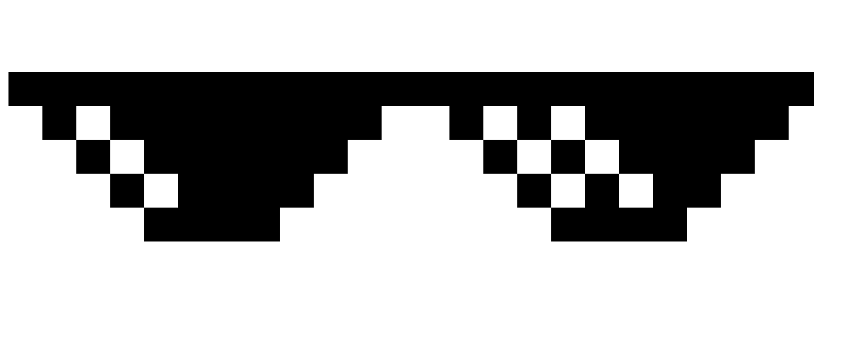 Pixel Sunglasses PNG On Transparent Background Free Cliparts vlr.eng.br