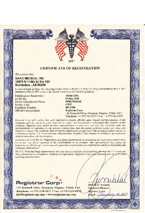 Device FDA Certificate Thyroflex