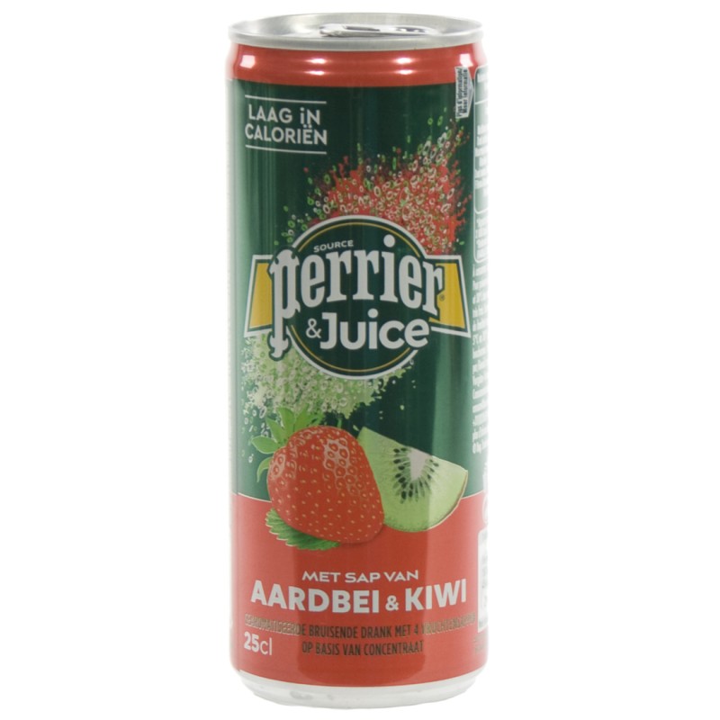 Perrier Limonade BLIK Strawberry & kiwi 25 cl Blik