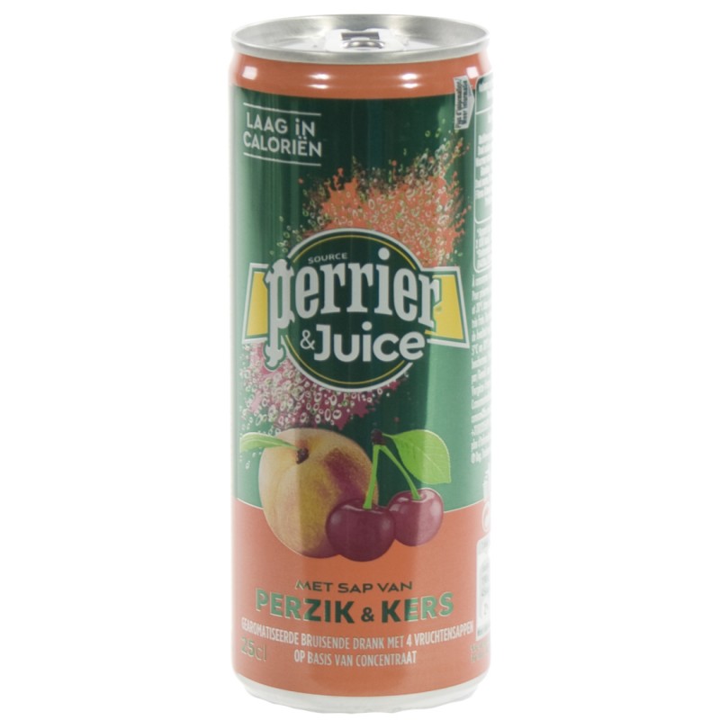 Perrier Limonade BLIK perzik & kers 25 cl Blik