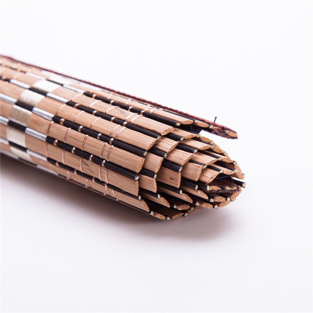 Bamboo Calligraphy Brush Holder Rollup Protection 8 Compartm