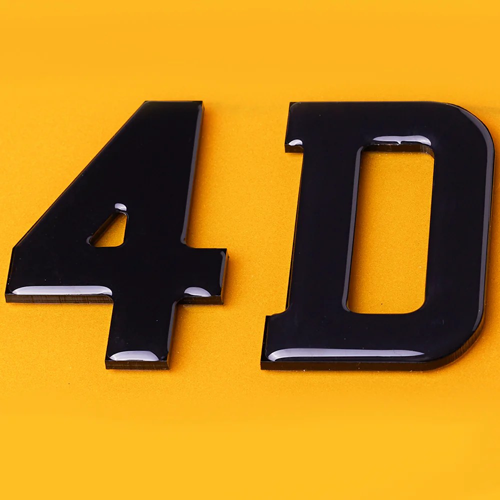 4D Number Plates THZ CUSTOM