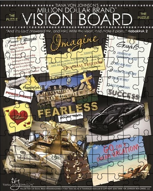 Vision Board Puzzle Tiana Von Johnson