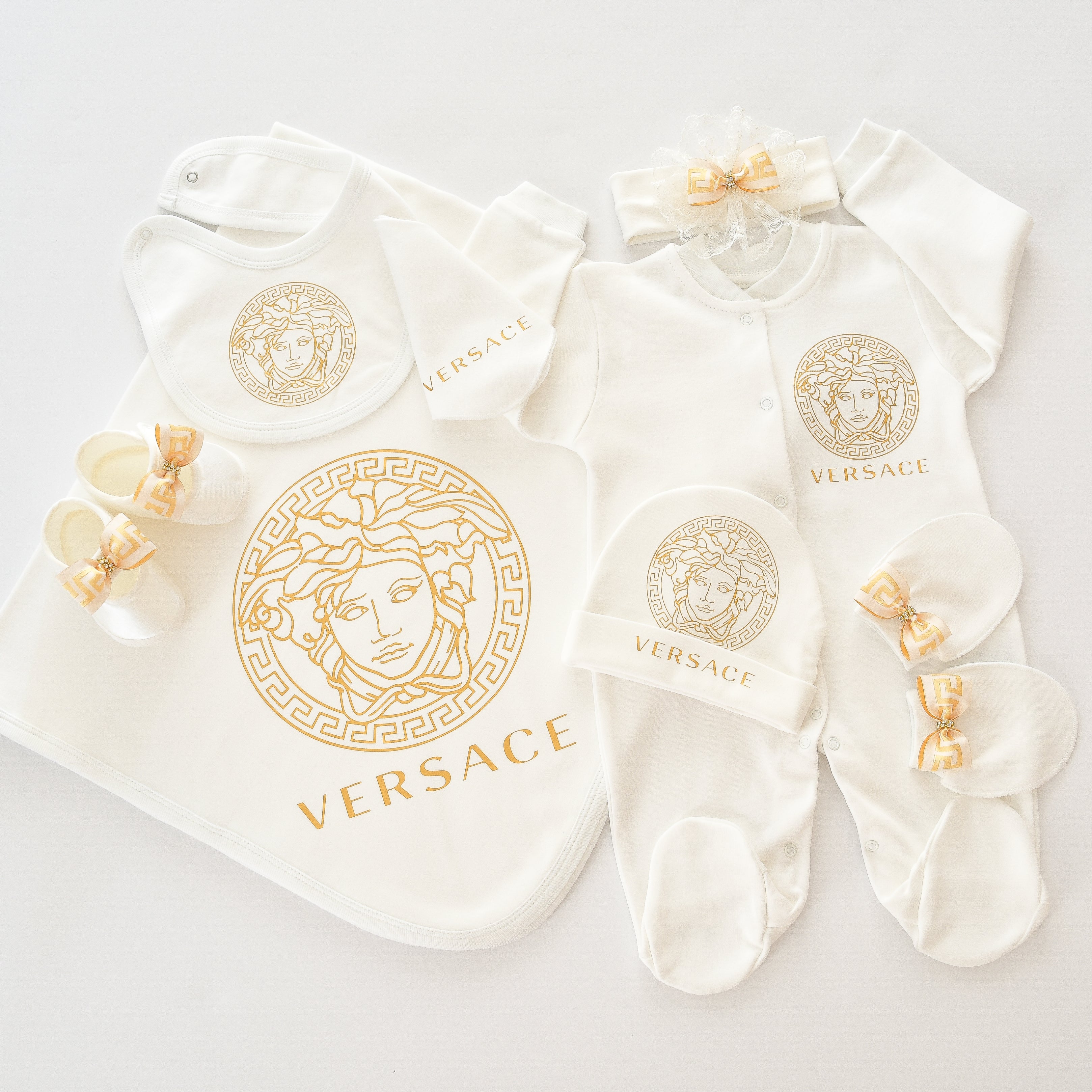 Versace Inspired Newborn Baby Set 6 Pieces Set Tianoor
