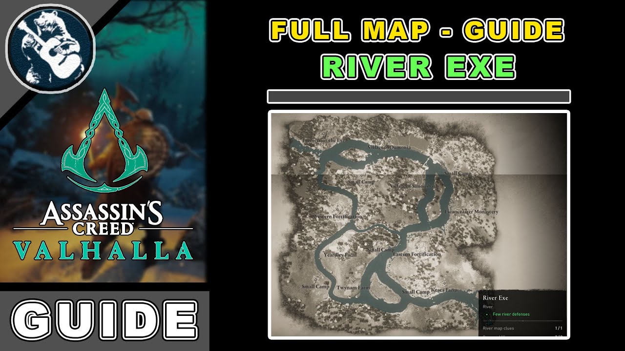 River Exe Location and Map Clue in Assassin’s Creed Valhalla