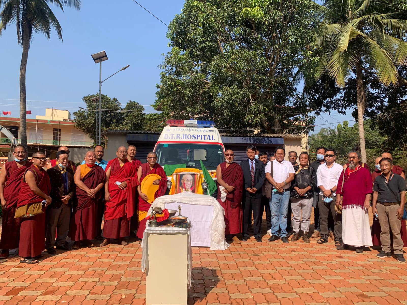 Mundgod Tibetan Settlement Officer inaugurates new ambulance of DTR