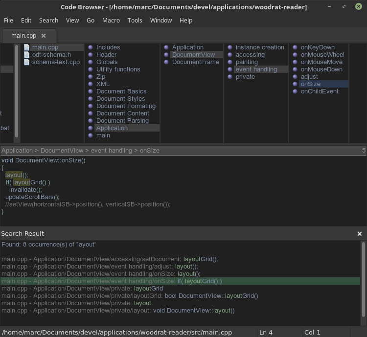 Code Browser Screenshots