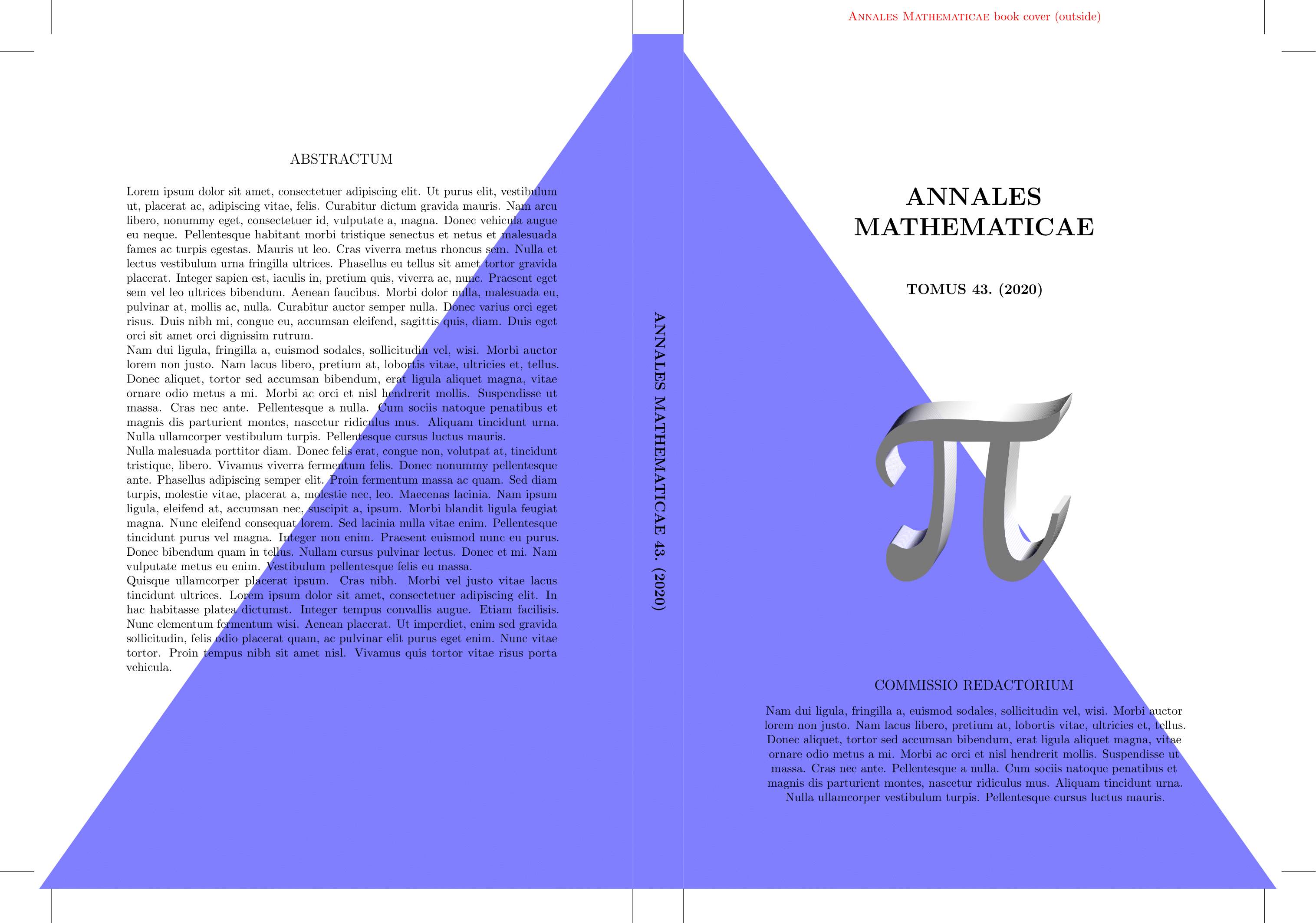 Book cover templates in LaTeX