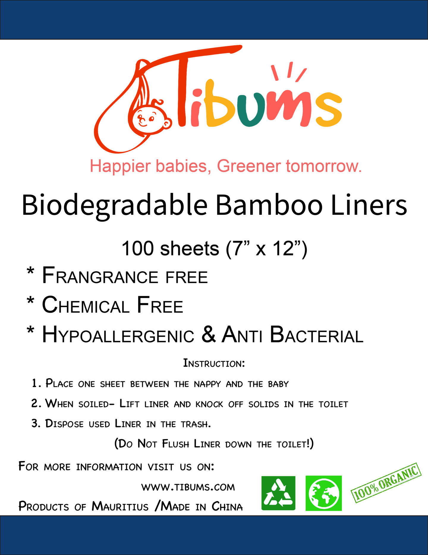 Tibums Bamboo Liners Tibums
