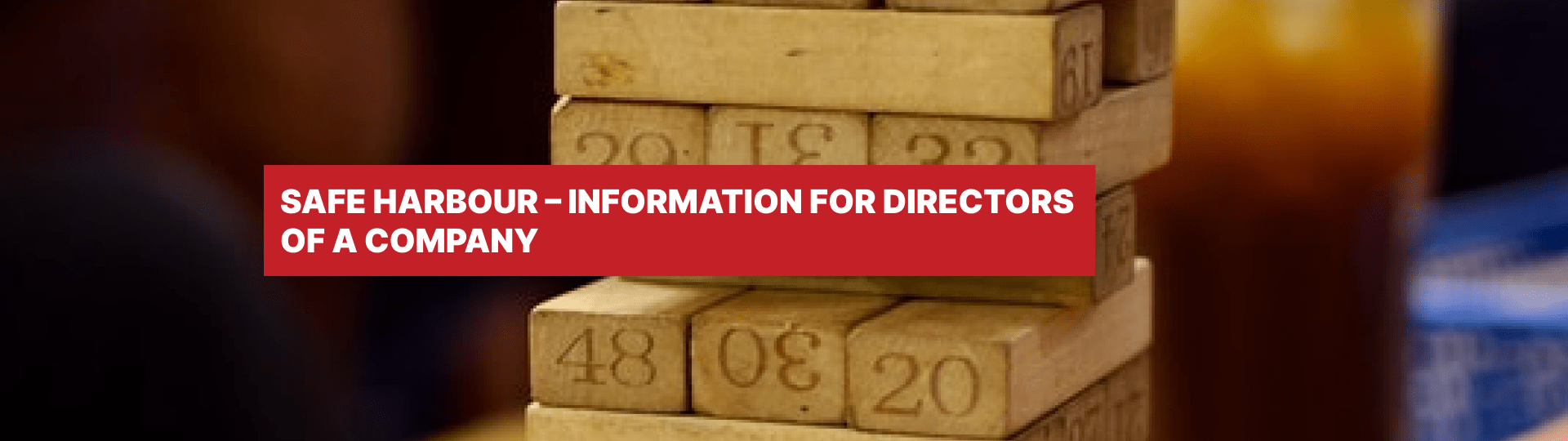 Safe Harbour information for directors of a company Ticcidew