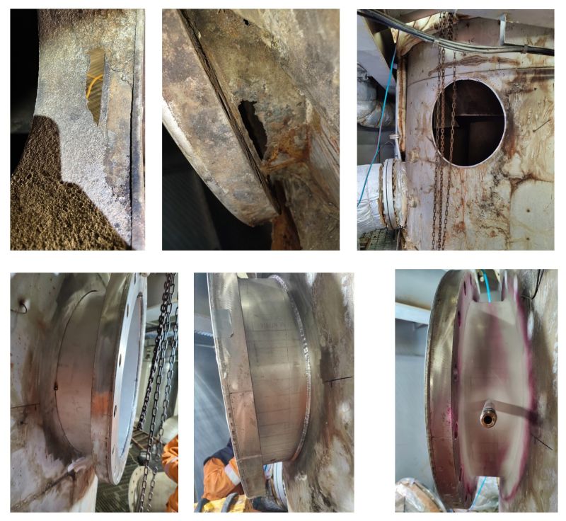 Cadiz Spain Drydock Welding Repairs Worldwide Maritime Scrubber