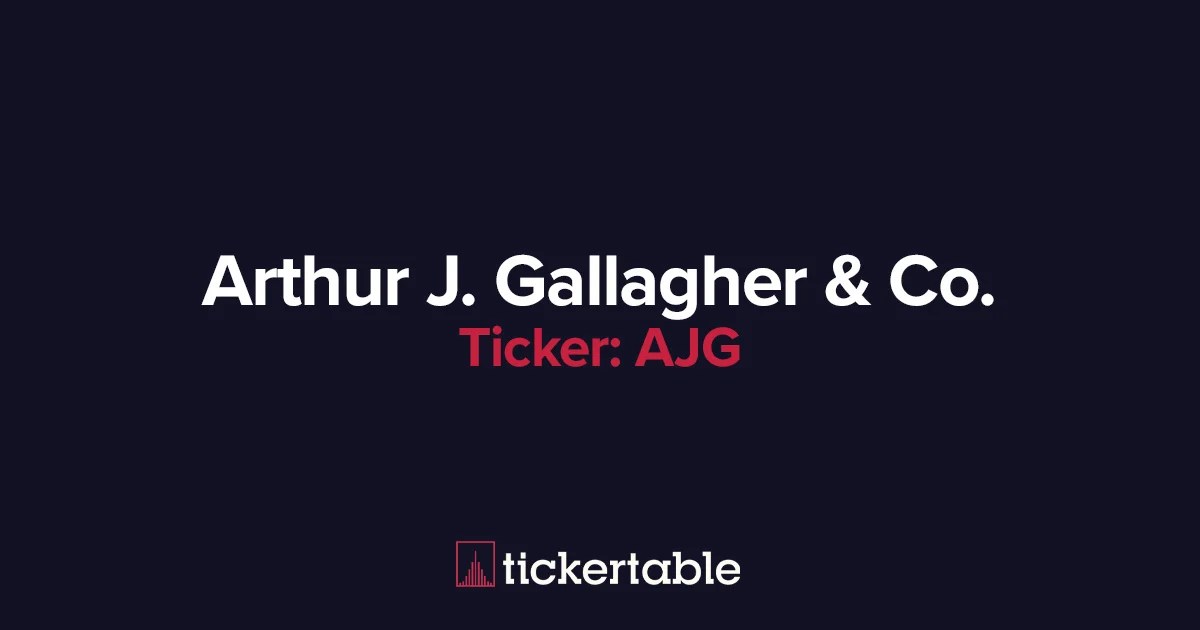 What Does Arthur J. Gallagher & Co. Do?
