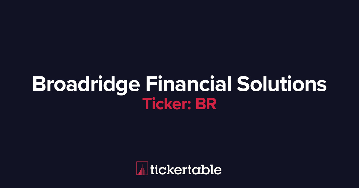 What Does Broadridge Financial Solutions Do?
