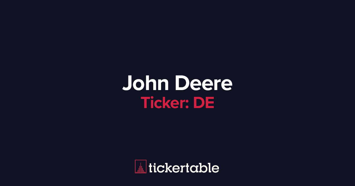 What Does John Deere Do?