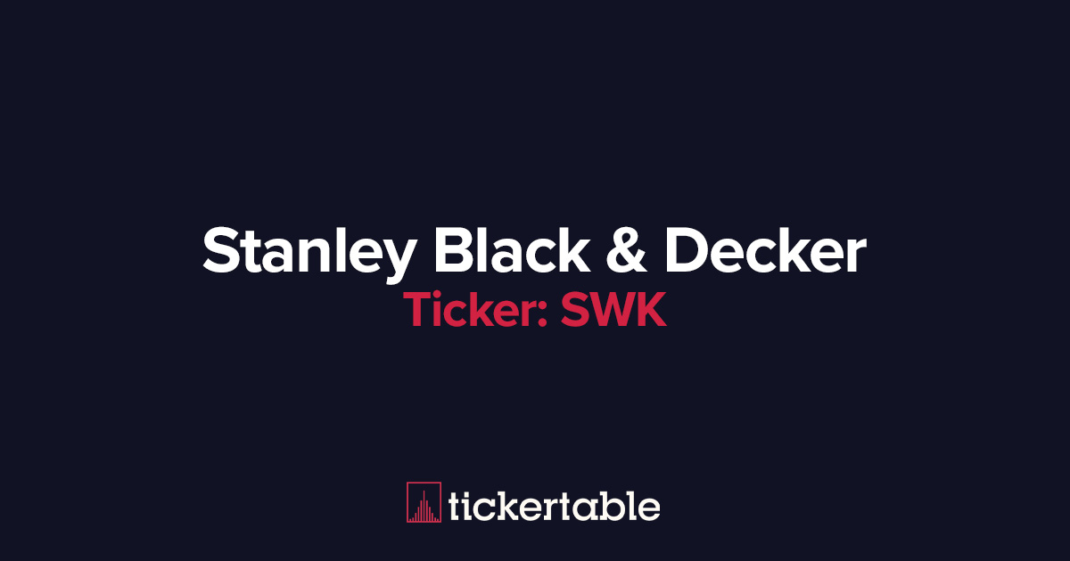 What Does Stanley Black & Decker Do?