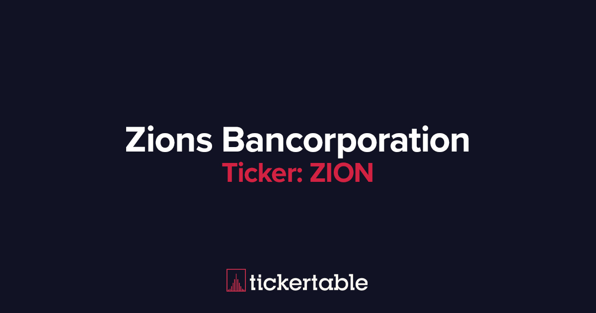 What Does Zions Bancorporation Do?