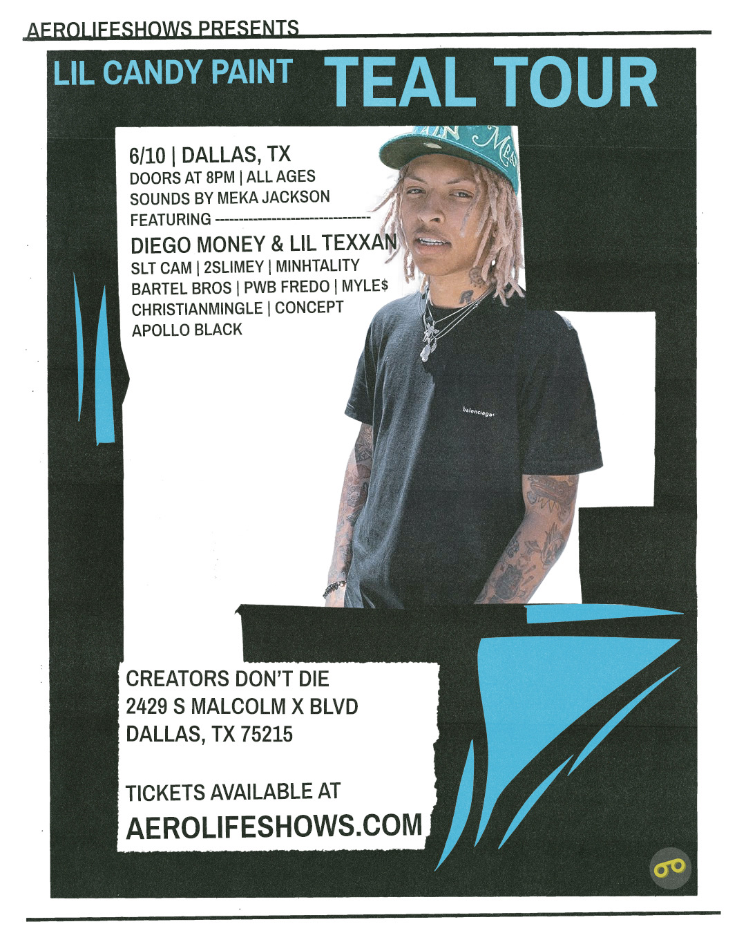 JUNE 10th Lil Candy Paint live in Dallas, TX with Lil Texxan & Diego Money