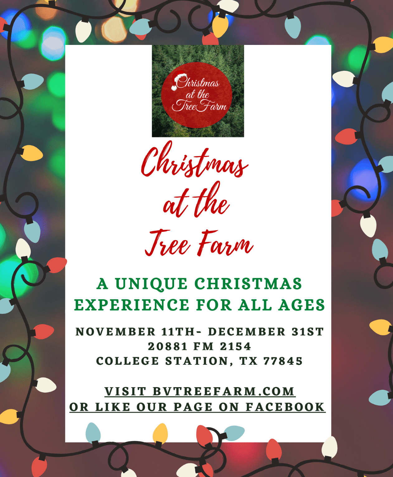 Christmas at the Tree Farm 2021 Season Passes for Hayride Information