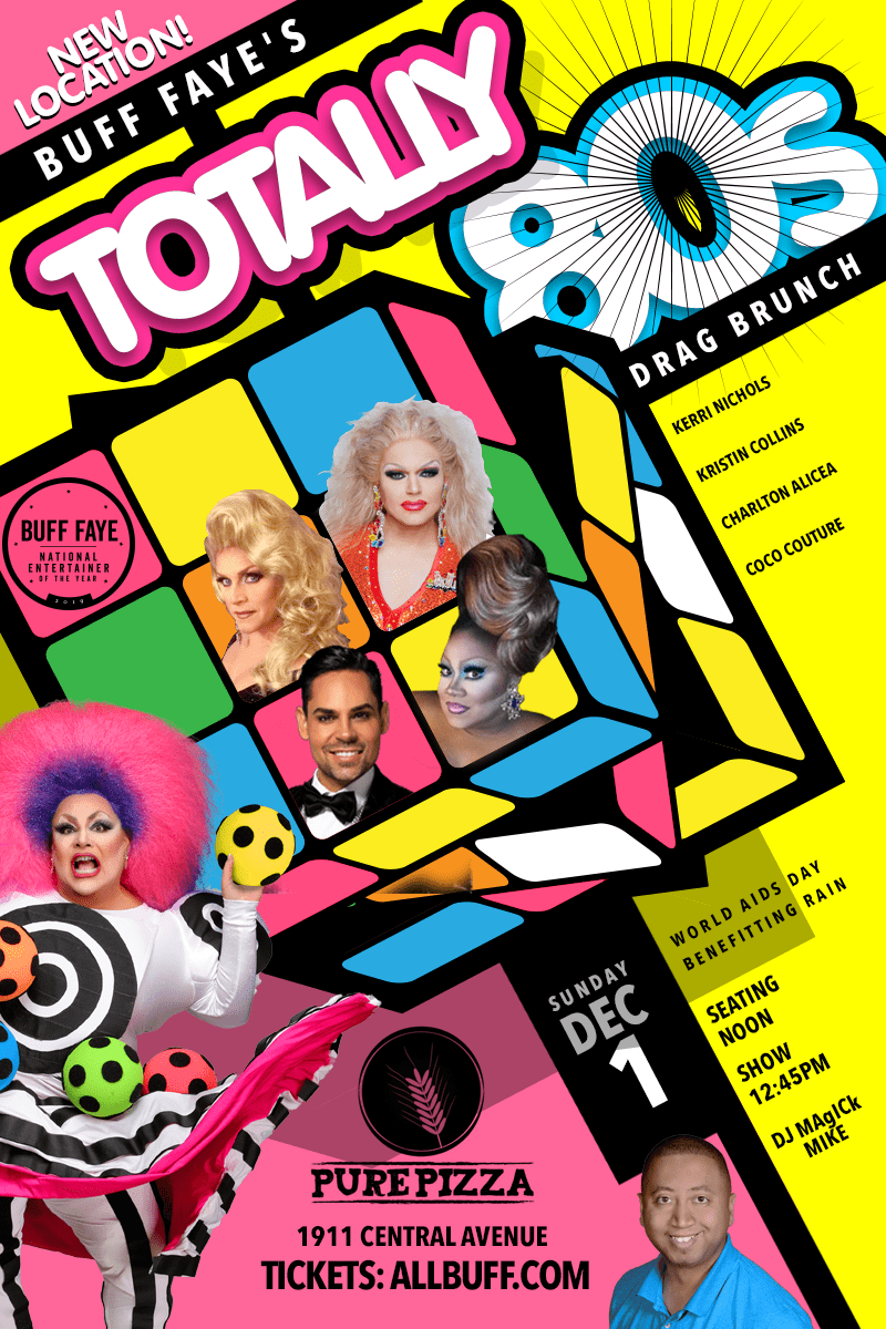 Buff Faye's "Totally 80s" Drag Brunch Charlotte's 1 & LongestRunning