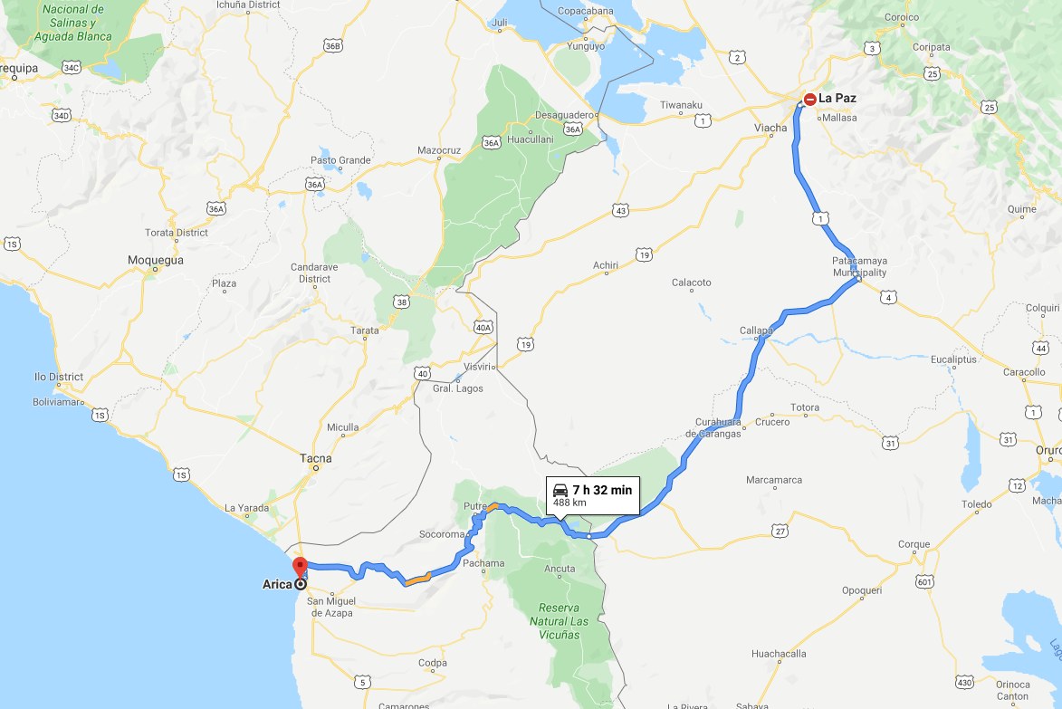 bus arica from la paz A Bolivia Travel Guide
