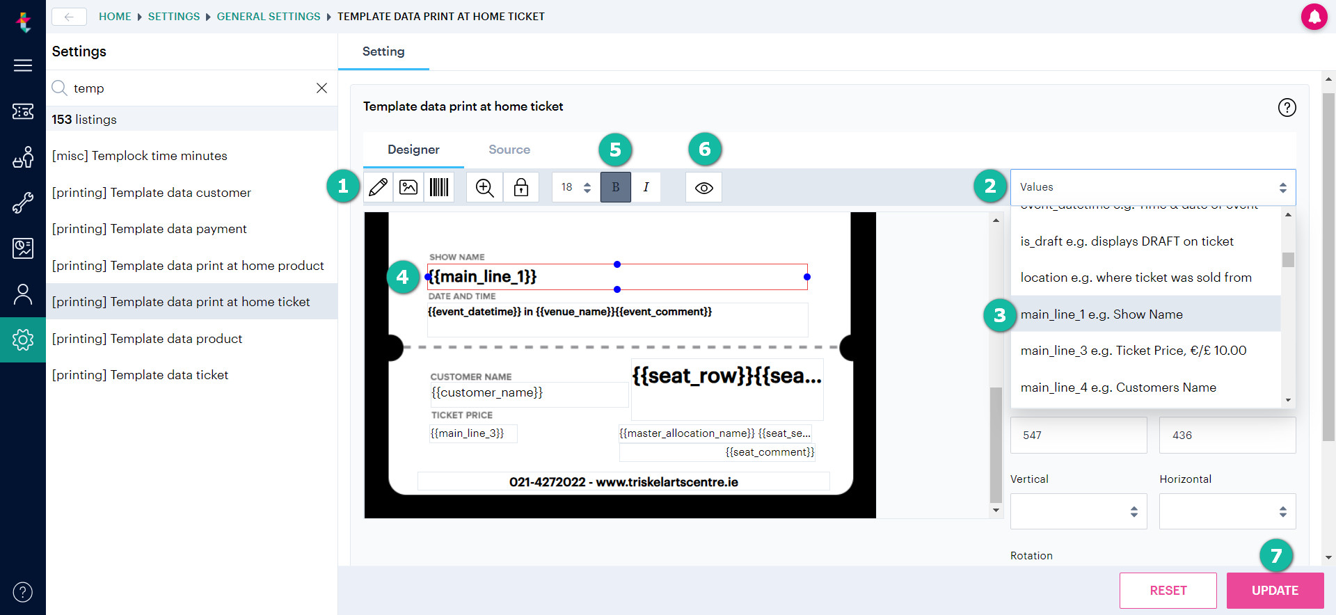 Designing and building an ETicket / Print at Home ticket Ticketsolve