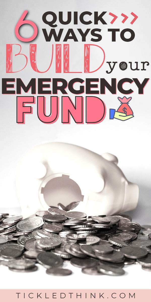 6 brilliant tips to help you Start & Build up an Emergency Fund Fast