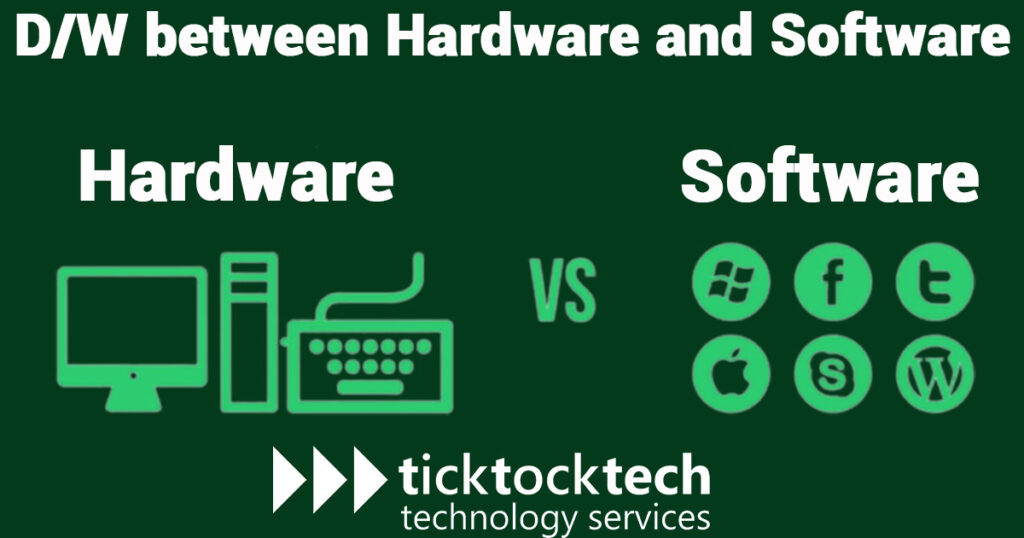 Differences between Hardware and Software with Examples