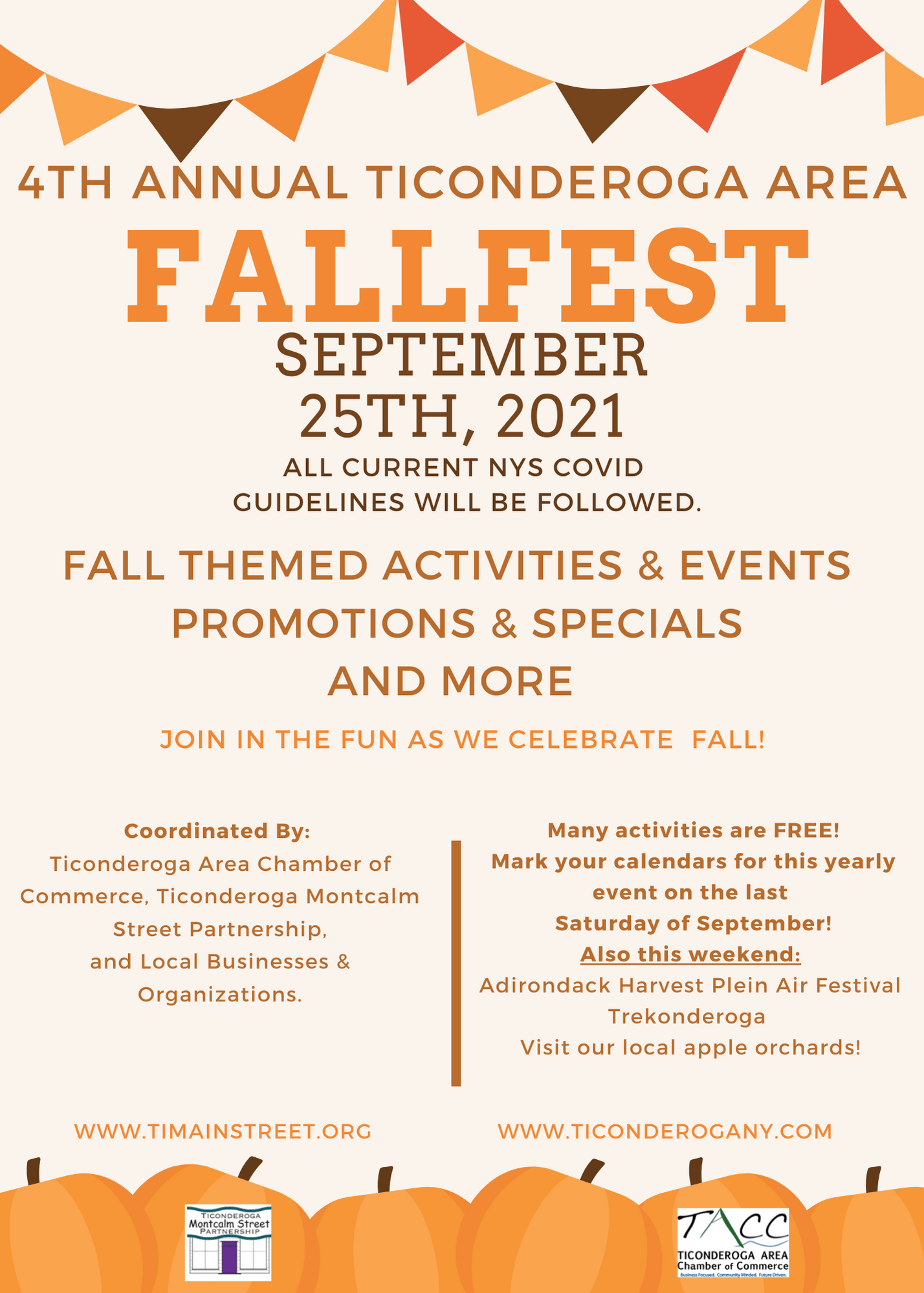 Ticonderoga Area Chamber of Commerce 4th Annual Ticonderoga FallFest
