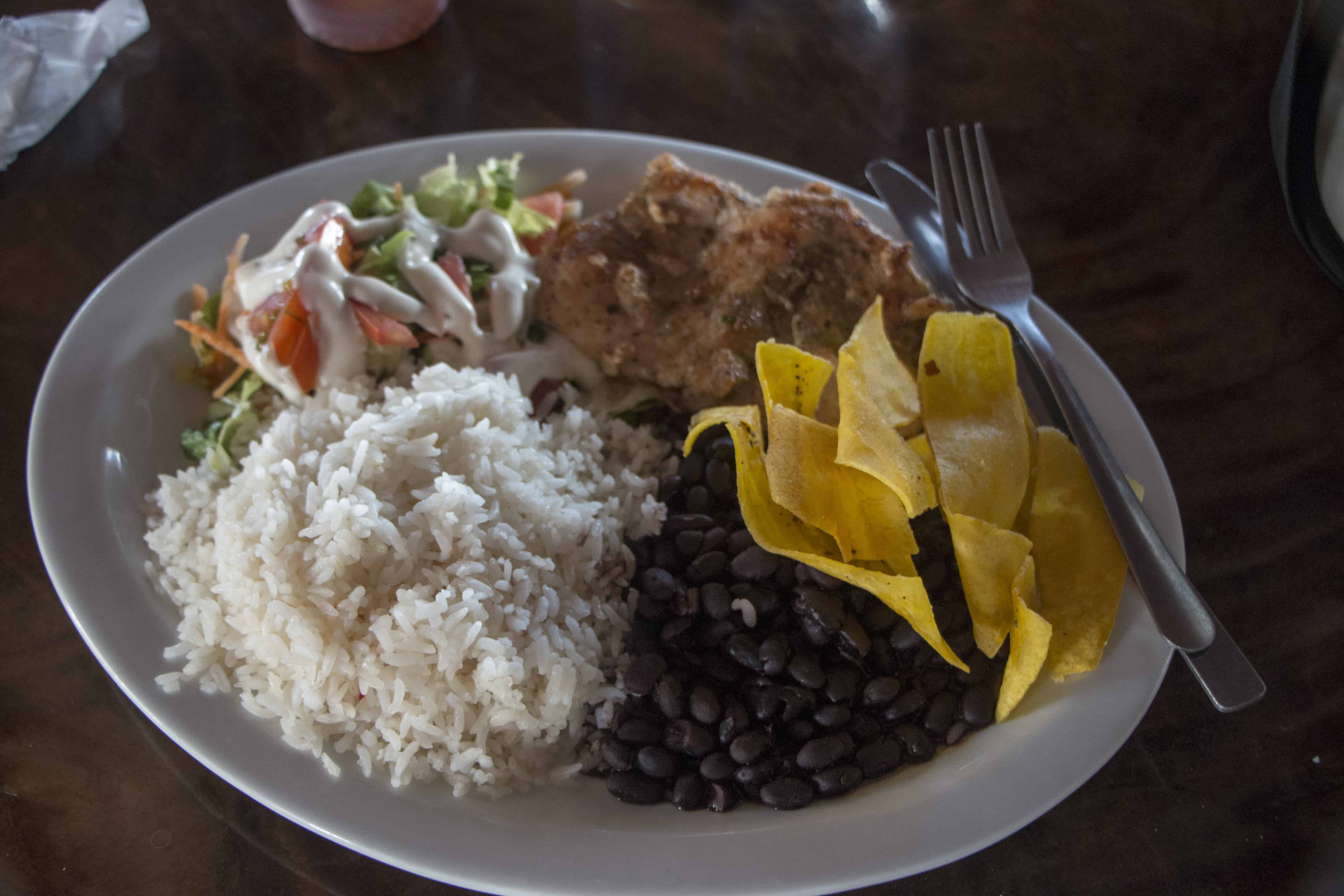 A lunchtime classic the Costa Rican casado