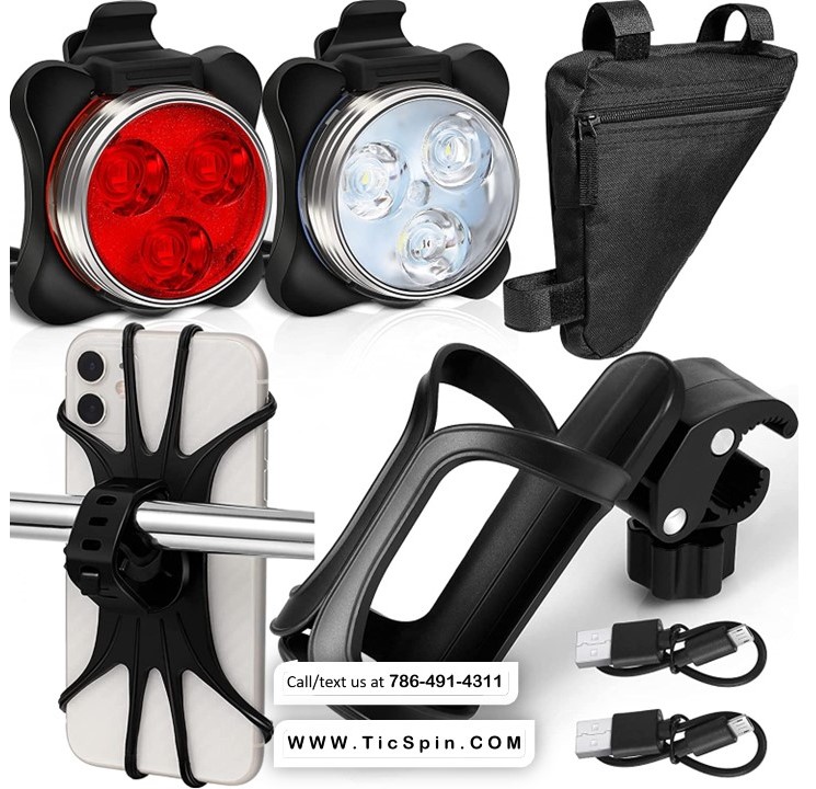 TicSpin 5 Pieces Bicycle Accessories TicSpin Market