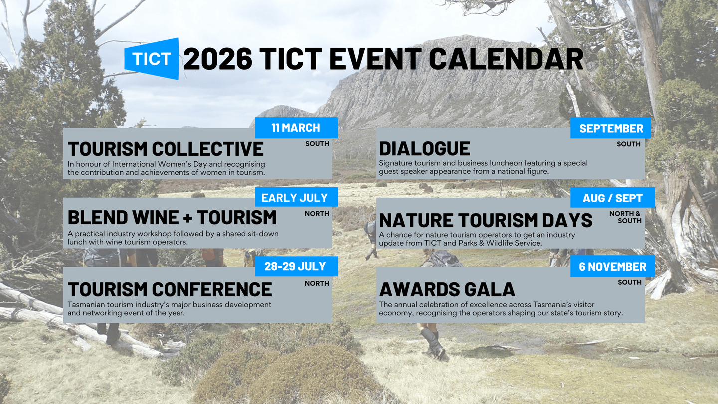 2026 Events Calendar Tourism Industry Council Tasmania