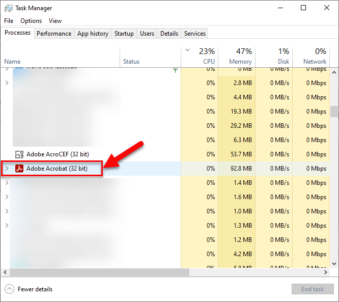 How to check if your version of Adobe Acrobat® is 32bit or 64bit