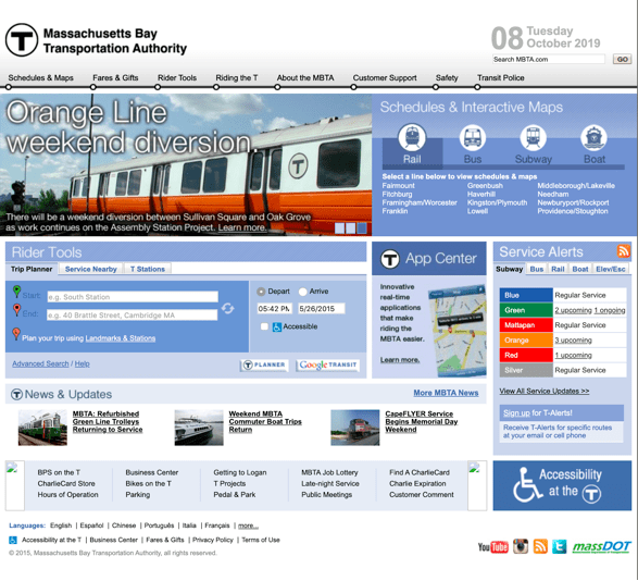 MBTA Customer Technology Department