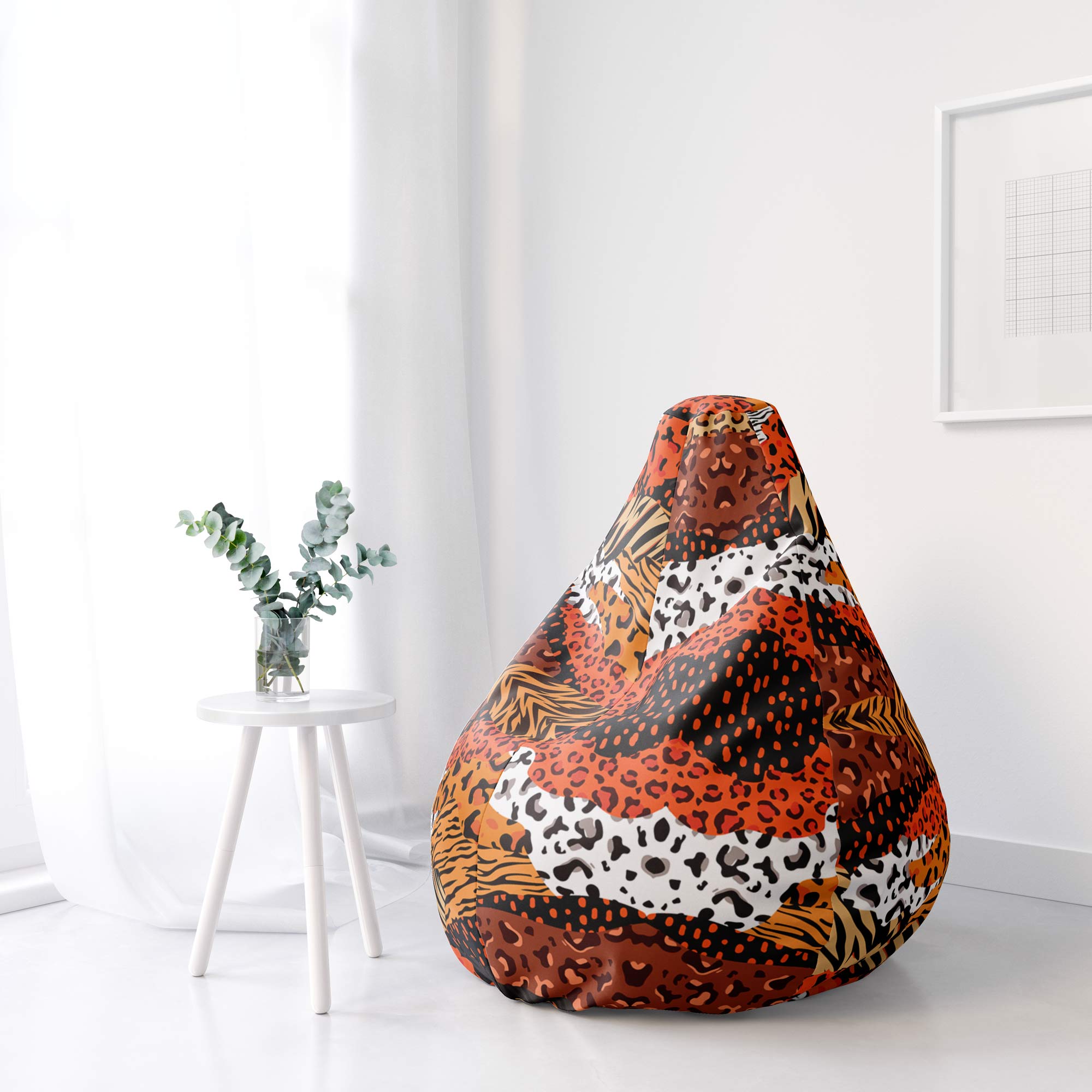 Premium Puf Bean Bag "Animal Print" TIDA.RO
