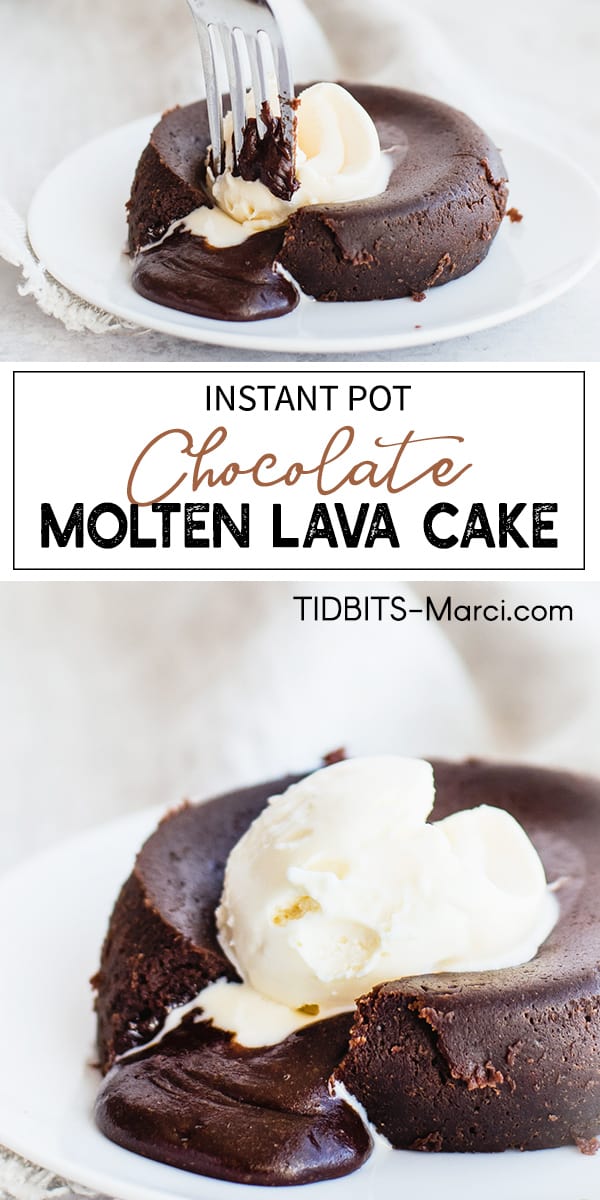 Instant Pot Chocolate Molten Lava Cake TIDBITS Marci