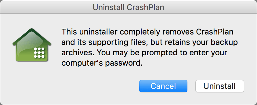 Uninstall CrashPlan Home Lindauer Mac Consulting