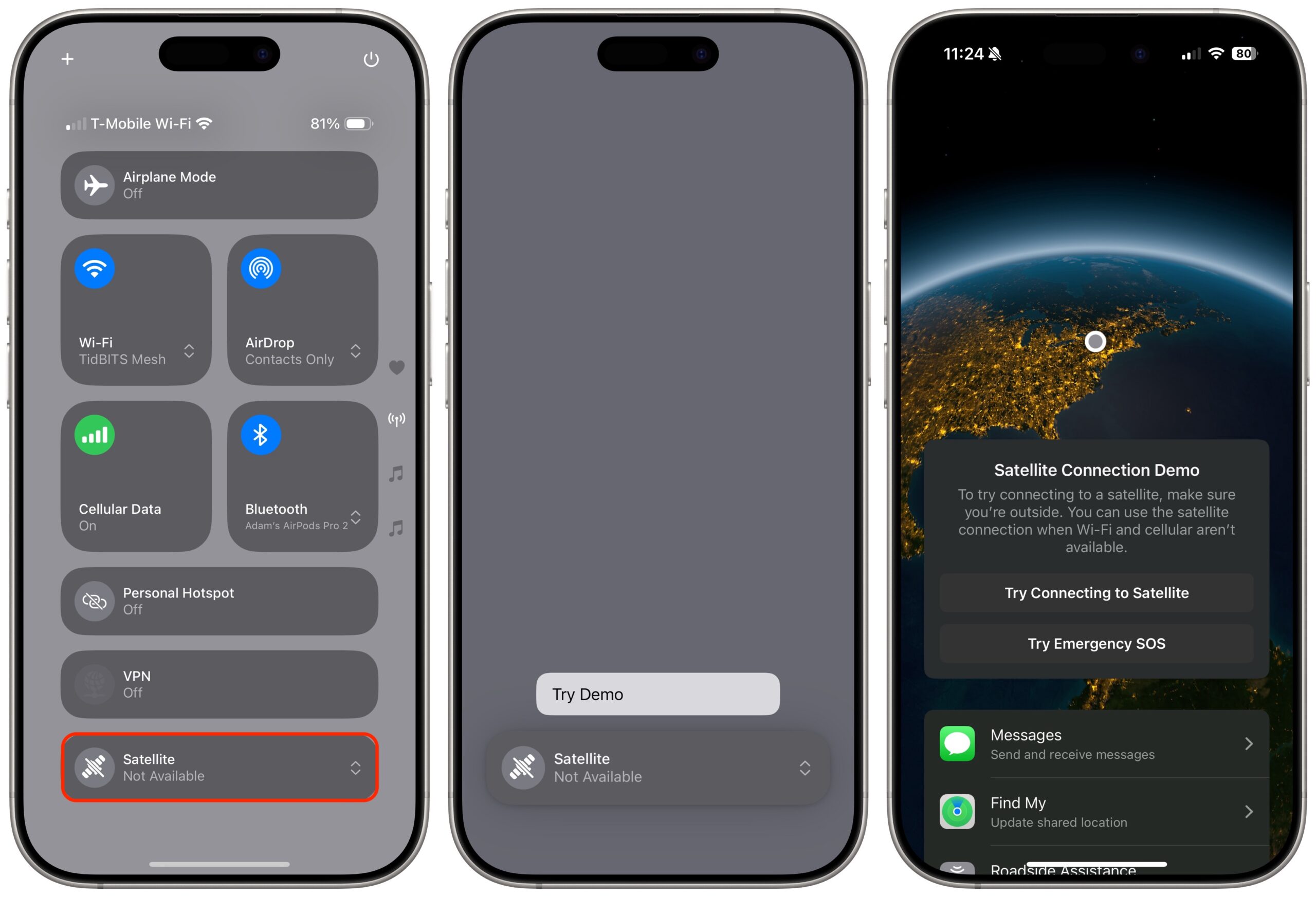 iOS 18’s Messages via Satellite Feature Is Magic - TidBITS