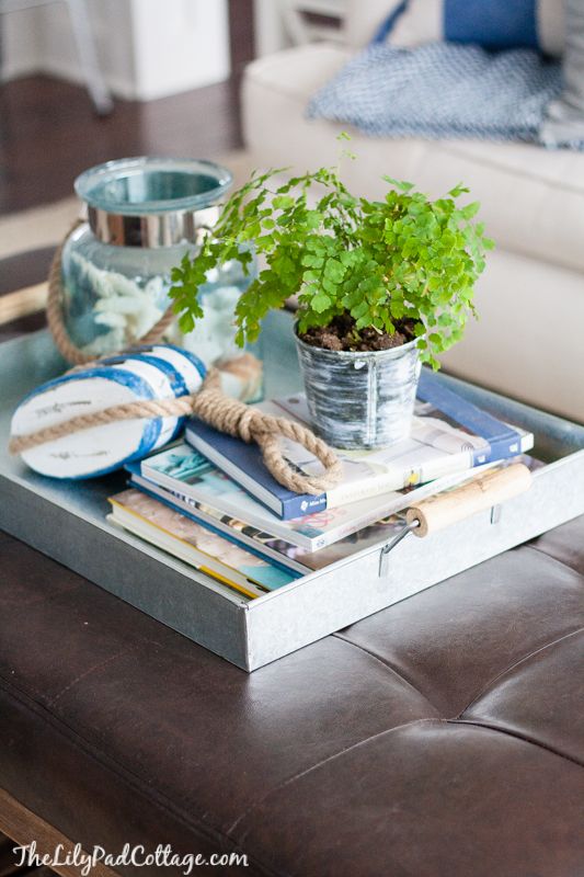 Cool Coffee Table Vignette Ideas With Simple Design