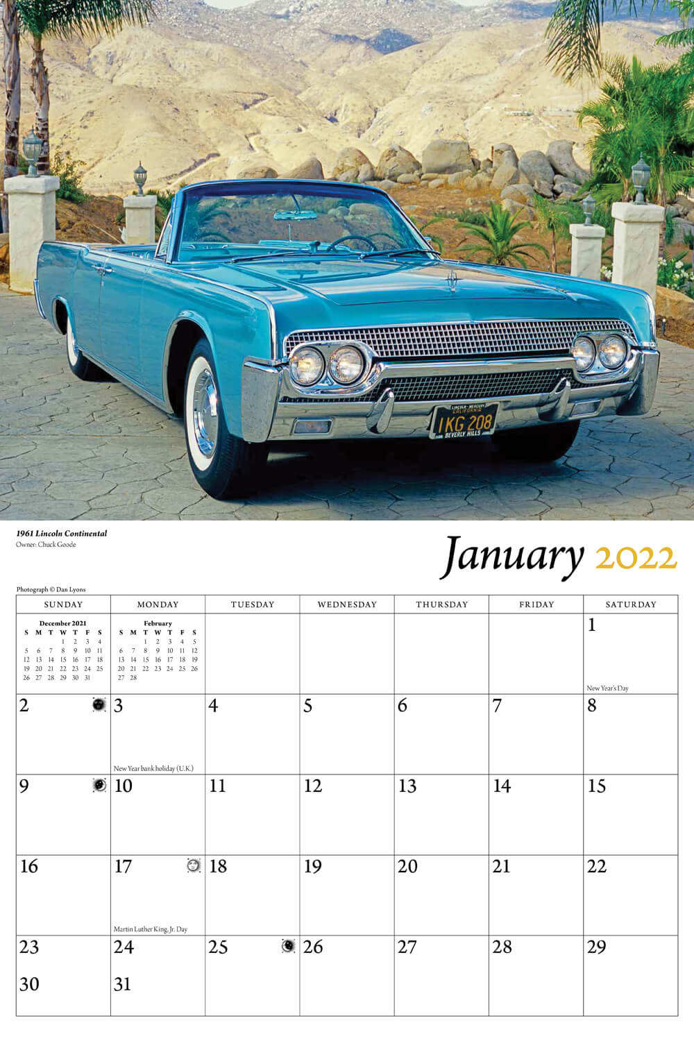 Classic Convertibles 2022 Calendar : Tide-Mark